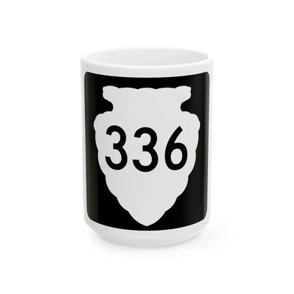 MT-sec-336 (Montana) (Road Sign) White Coffee Mug 15oz - Go Mug Yourself