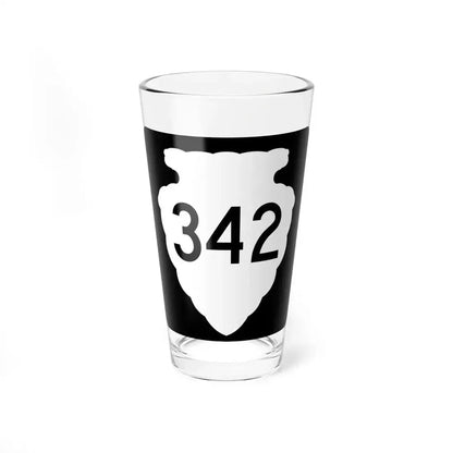 MT-sec-342 (Montana) (Road Sign) Pint Glass 16oz 16oz - Go Mug Yourself