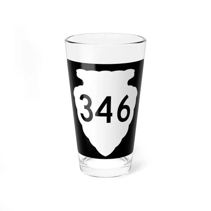 MT-sec-346 (Montana) (Road Sign) Pint Glass 16oz 16oz - Go Mug Yourself