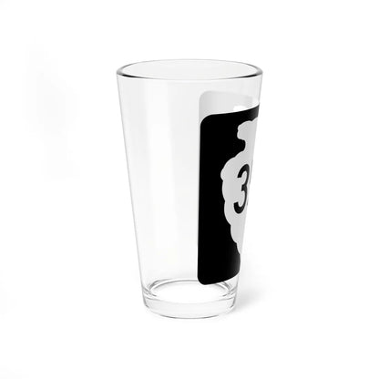 MT-sec-352 (Montana) (Road Sign) Pint Glass 16oz - Go Mug Yourself