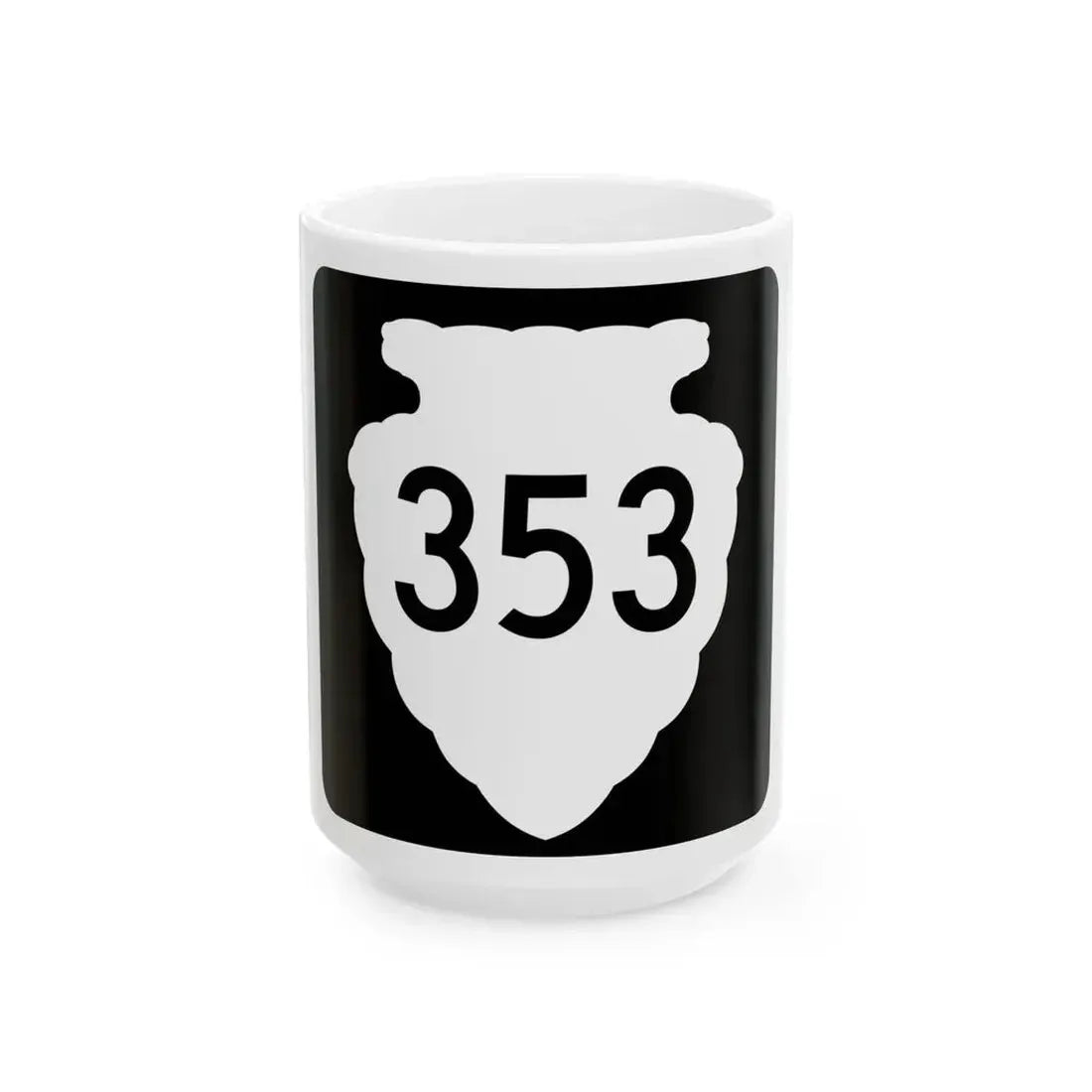 MT-sec-353 (Montana) (Road Sign) White Coffee Mug 15oz - Go Mug Yourself