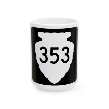 MT-sec-353 (Montana) (Road Sign) White Coffee Mug 15oz - Go Mug Yourself