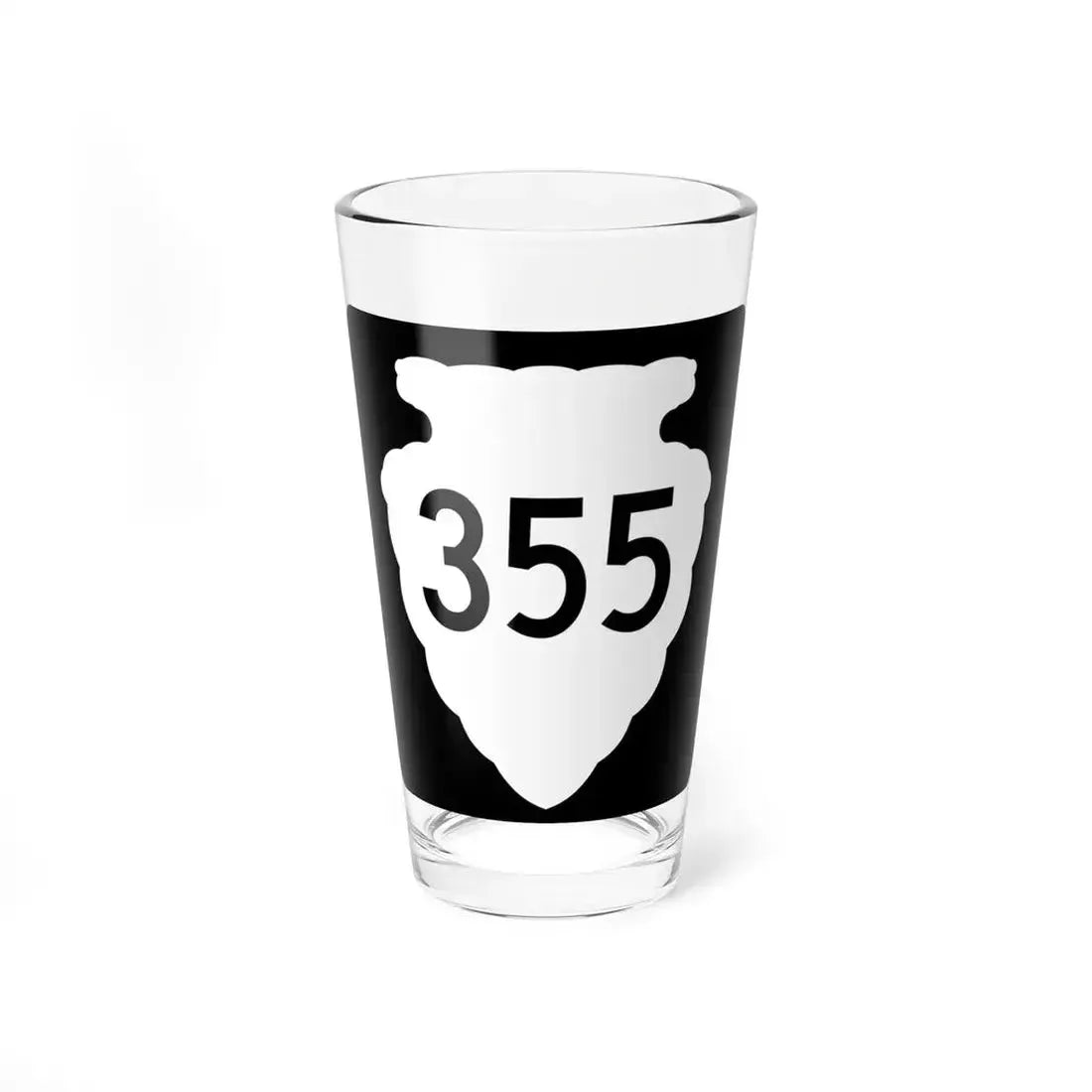 MT-sec-355 (Montana) (Road Sign) Pint Glass 16oz 16oz - Go Mug Yourself
