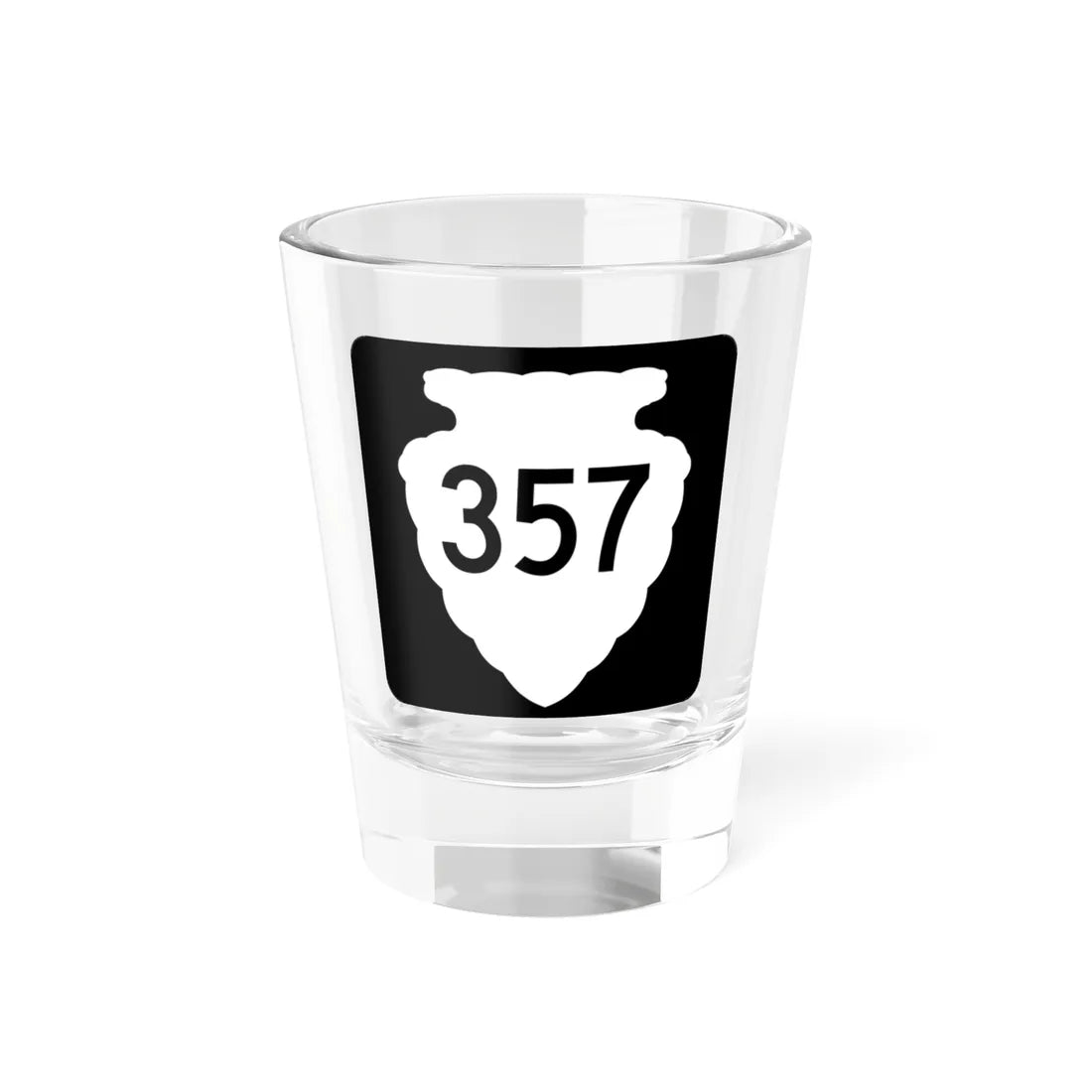 MT-sec-357 (Montana) (Road Sign) Shot Glass 1.5oz 1.5oz - Go Mug Yourself
