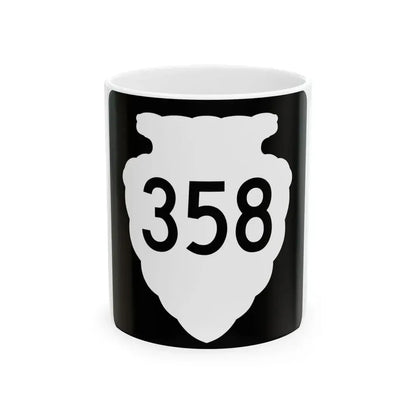 MT-sec-358 (Montana) (Road Sign) White Coffee Mug 11oz - Go Mug Yourself