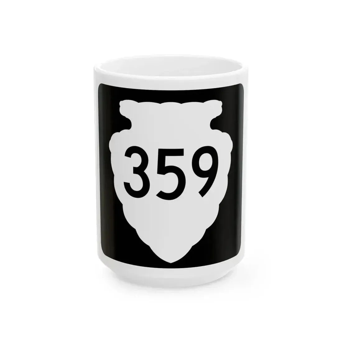 MT-sec-359 (Montana) (Road Sign) White Coffee Mug 15oz - Go Mug Yourself