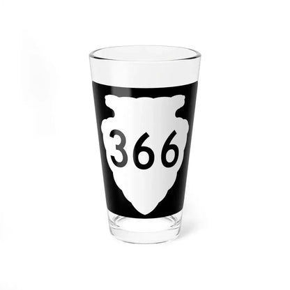 MT-sec-366 (Montana) (Road Sign) Pint Glass 16oz 16oz - Go Mug Yourself