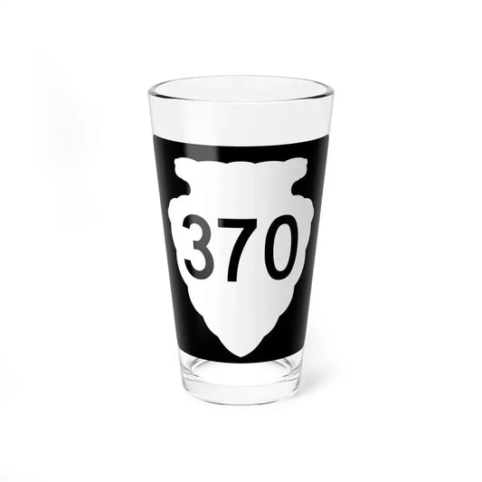 MT-sec-370 (Montana) (Road Sign) Pint Glass 16oz 16oz - Go Mug Yourself