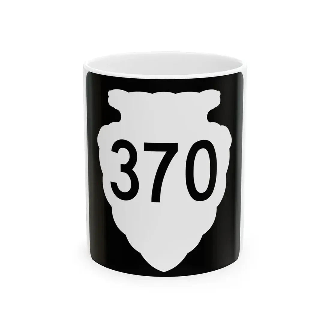MT-sec-370 (Montana) (Road Sign) White Coffee Mug 11oz - Go Mug Yourself
