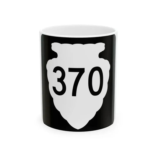 MT-sec-370 (Montana) (Road Sign) White Coffee Mug 11oz - Go Mug Yourself