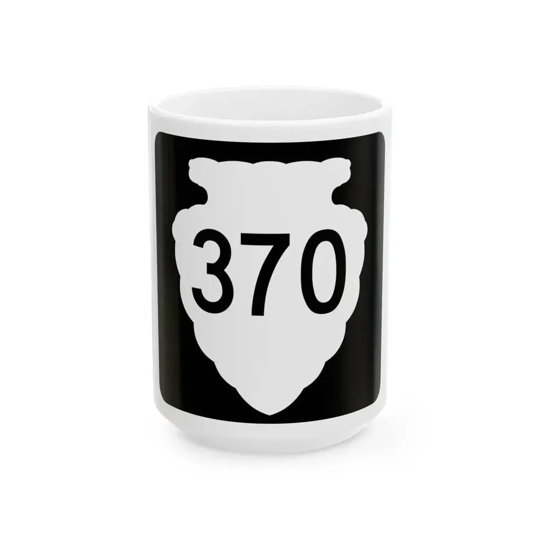 MT-sec-370 (Montana) (Road Sign) White Coffee Mug 15oz - Go Mug Yourself