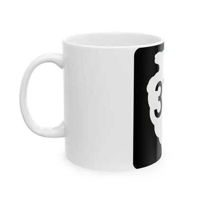 MT-sec-370 (Montana) (Road Sign) White Coffee Mug - Go Mug Yourself