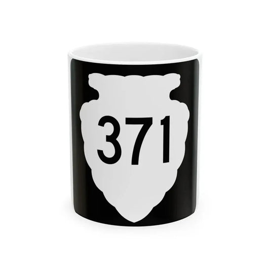 MT-sec-371 (Montana) (Road Sign) White Coffee Mug 11oz - Go Mug Yourself
