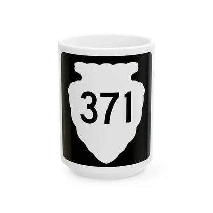 MT-sec-371 (Montana) (Road Sign) White Coffee Mug 15oz - Go Mug Yourself