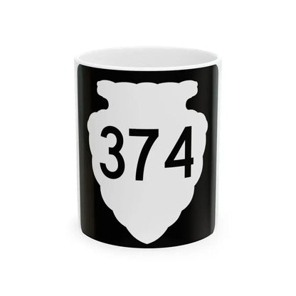 MT-sec-374 (Montana) (Road Sign) White Coffee Mug 11oz - Go Mug Yourself