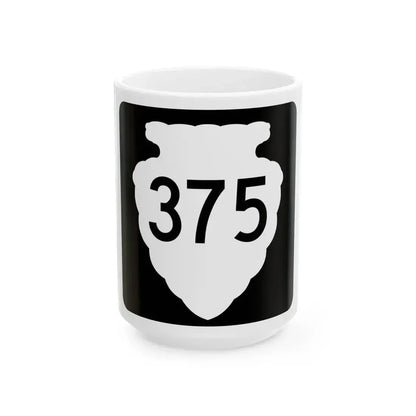 MT-sec-375 (Montana) (Road Sign) White Coffee Mug 15oz - Go Mug Yourself