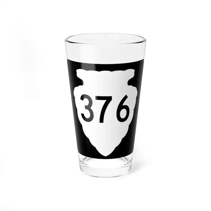 MT-sec-376 (Montana) (Road Sign) Pint Glass 16oz 16oz - Go Mug Yourself