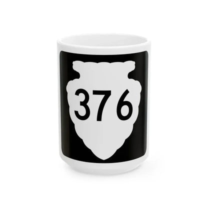 MT-sec-376 (Montana) (Road Sign) White Coffee Mug 15oz - Go Mug Yourself