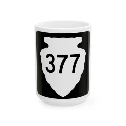 MT-sec-377 (Montana) (Road Sign) White Coffee Mug 15oz - Go Mug Yourself