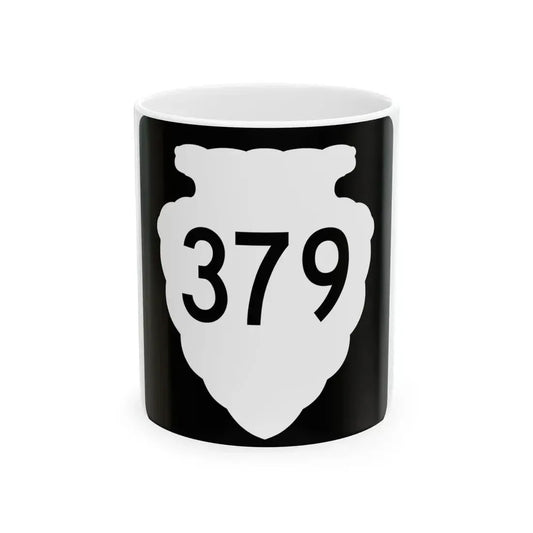 MT-sec-379 (Montana) (Road Sign) White Coffee Mug 11oz - Go Mug Yourself