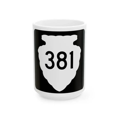 MT-sec-381 (Montana) (Road Sign) White Coffee Mug 15oz - Go Mug Yourself