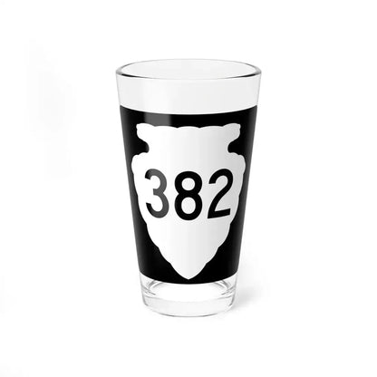 MT-sec-382 (Montana) (Road Sign) Pint Glass 16oz 16oz - Go Mug Yourself
