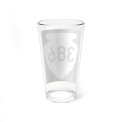 MT-sec-386 (Montana) (Road Sign) Pint Glss 16oz - Go Mug Yourself
