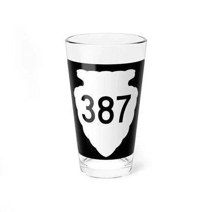 MT-sec-387 (Montana) (Road Sign) Pint Glass 16oz 16oz - Go Mug Yourself
