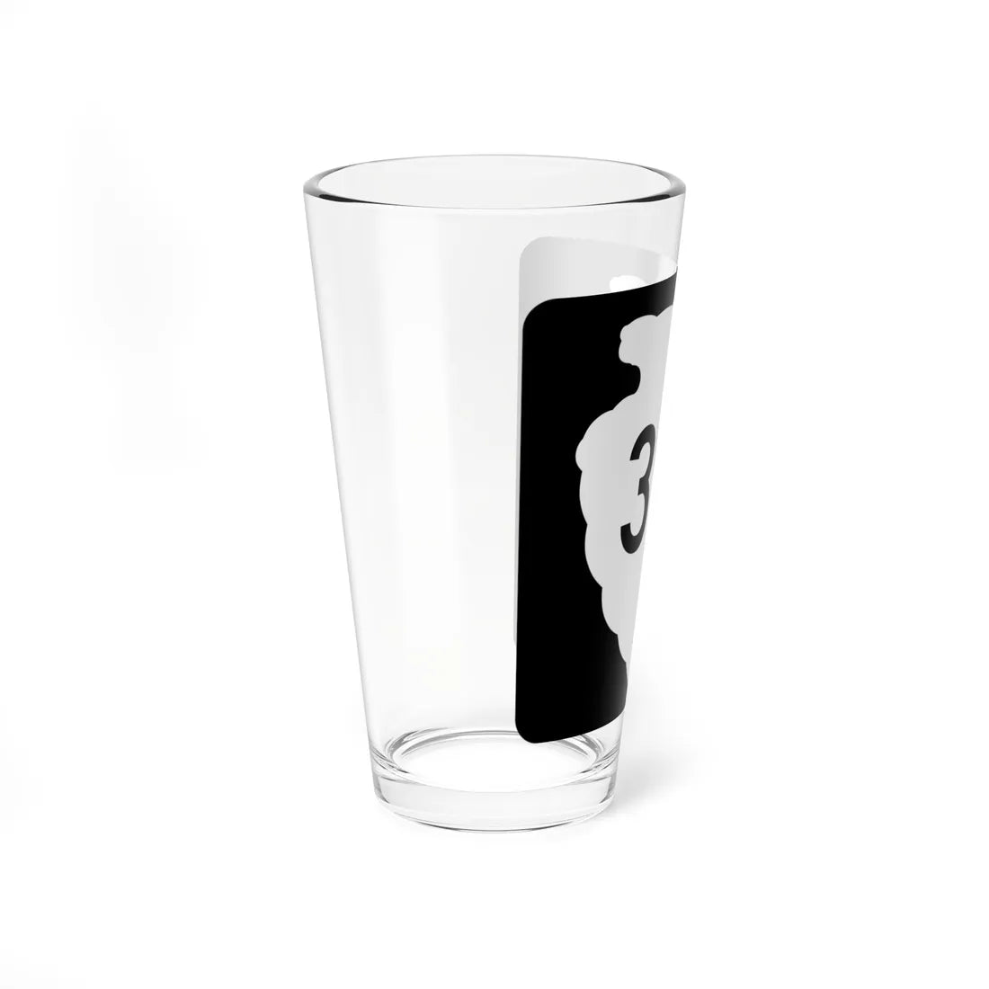 MT-sec-391 (Montana) (Road Sign) Pint Glass 16oz - Go Mug Yourself