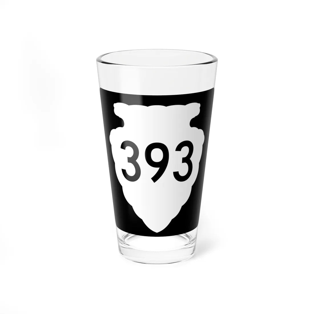 MT-sec-393 (Montana) (Road Sign) Pint Glass 16oz 16oz - Go Mug Yourself