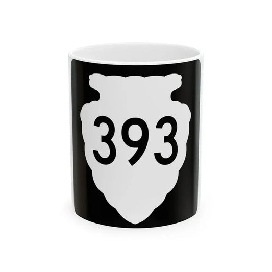 MT-sec-393 (Montana) (Road Sign) White Coffee Mug 11oz - Go Mug Yourself