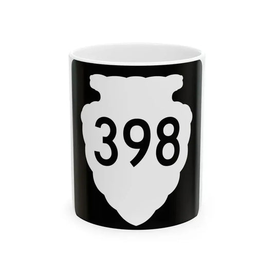 MT-sec-398 (Montana) (Road Sign) White Coffee Mug 11oz - Go Mug Yourself