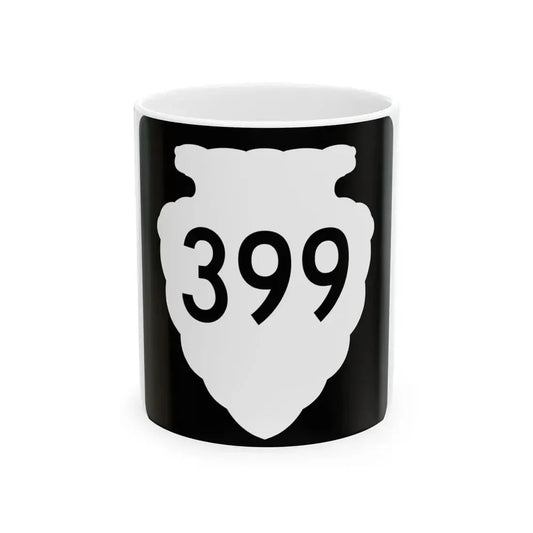 MT-sec-399 (Montana) (Road Sign) White Coffee Mug 11oz - Go Mug Yourself