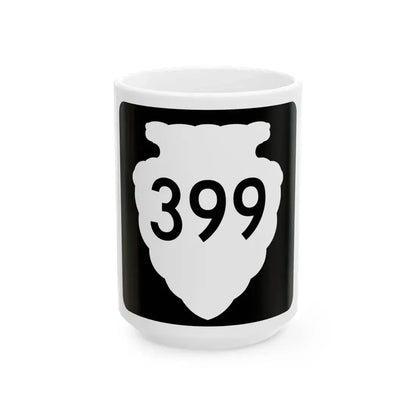 MT-sec-399 (Montana) (Road Sign) White Coffee Mug 15oz - Go Mug Yourself