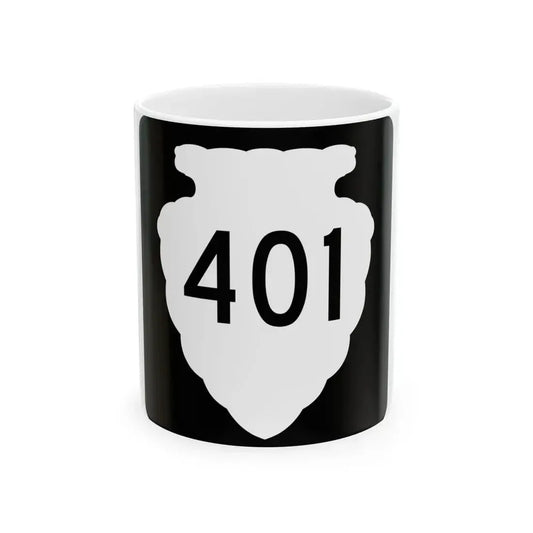 MT-sec-401 (Montana) (Road Sign) White Coffee Mug 11oz - Go Mug Yourself