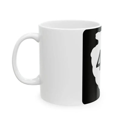 MT-sec-401 (Montana) (Road Sign) White Coffee Mug - Go Mug Yourself