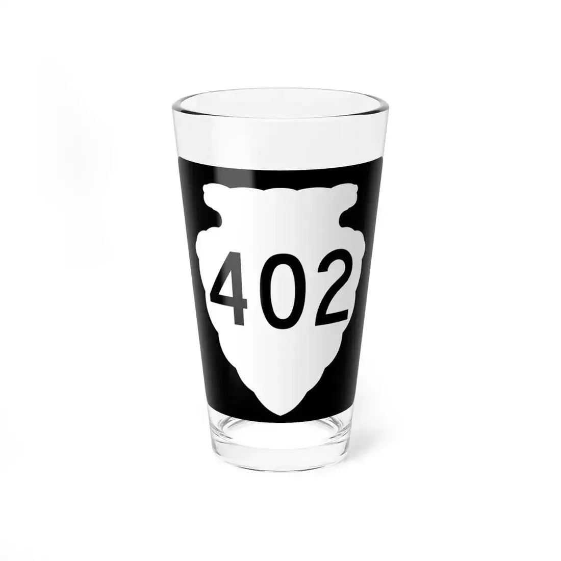 MT-sec-402 (Montana) (Road Sign) Pint Glass 16oz 16oz - Go Mug Yourself