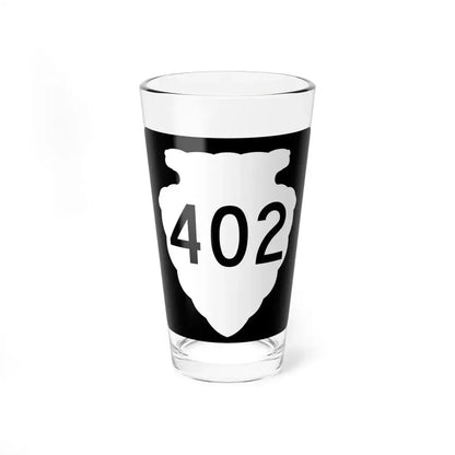MT-sec-402 (Montana) (Road Sign) Pint Glass 16oz 16oz - Go Mug Yourself