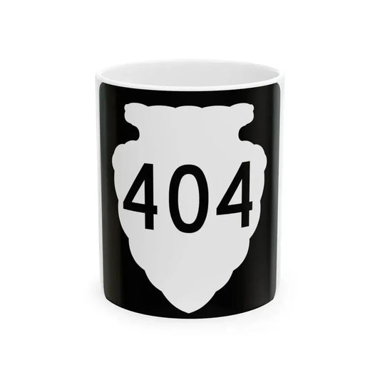 MT-sec-404 (Montana) (Road Sign) White Coffee Mug 11oz - Go Mug Yourself