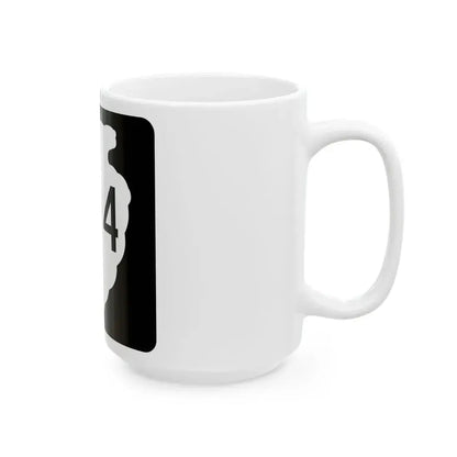MT-sec-404 (Montana) (Road Sign) White Coffee Mug - Go Mug Yourself