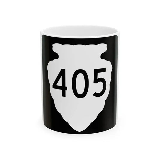 MT-sec-405 (Montana) (Road Sign) White Coffee Mug 11oz - Go Mug Yourself