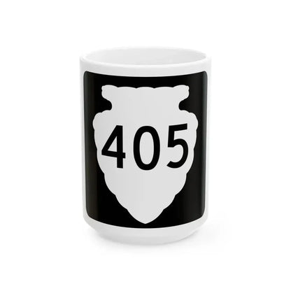 MT-sec-405 (Montana) (Road Sign) White Coffee Mug 15oz - Go Mug Yourself