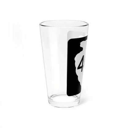 MT-sec-407 (Montana) (Road Sign) Pint Glass 16oz - Go Mug Yourself