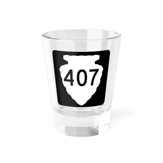 MT-sec-407 (Montana) (Road Sign) Shot Glass 1.5oz 1.5oz - Go Mug Yourself