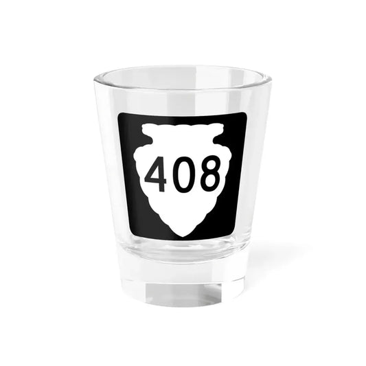 MT-sec-408 (Montana) (Road Sign) Shot Glass 1.5oz 1.5oz - Go Mug Yourself