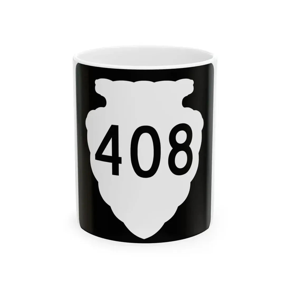 MT-sec-408 (Montana) (Road Sign) White Coffee Mug 11oz - Go Mug Yourself