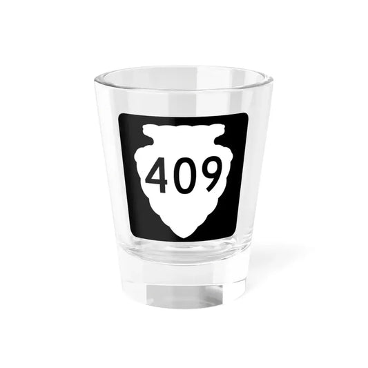 MT-sec-409 (Montana) (Road Sign) Shot Glass 1.5oz 1.5oz - Go Mug Yourself