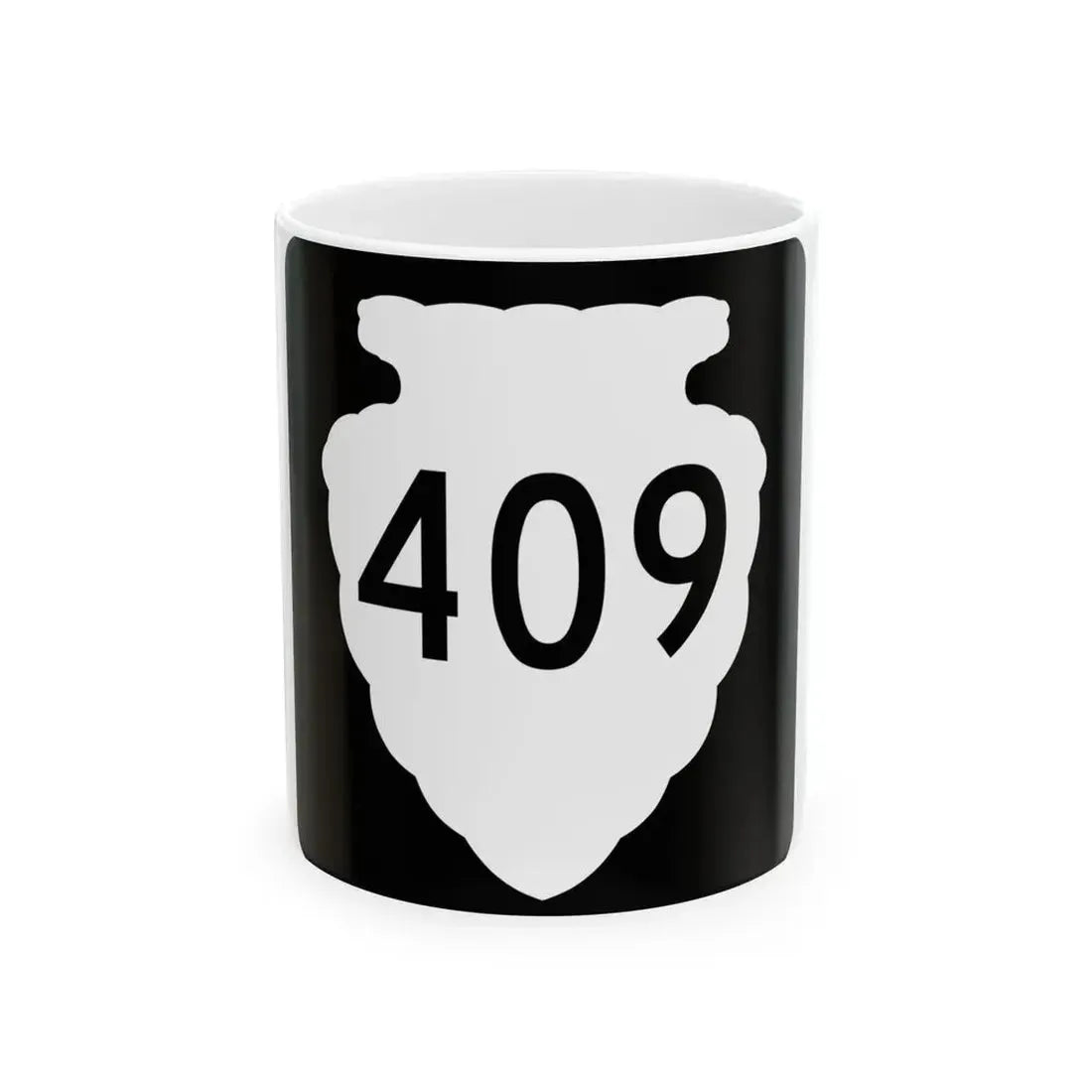 MT-sec-409 (Montana) (Road Sign) White Coffee Mug 11oz - Go Mug Yourself