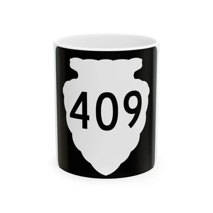 MT-sec-409 (Montana) (Road Sign) White Coffee Mug 11oz - Go Mug Yourself