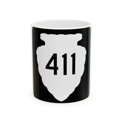 MT-sec-411 (Montana) (Road Sign) White Coffee Mug 11oz - Go Mug Yourself